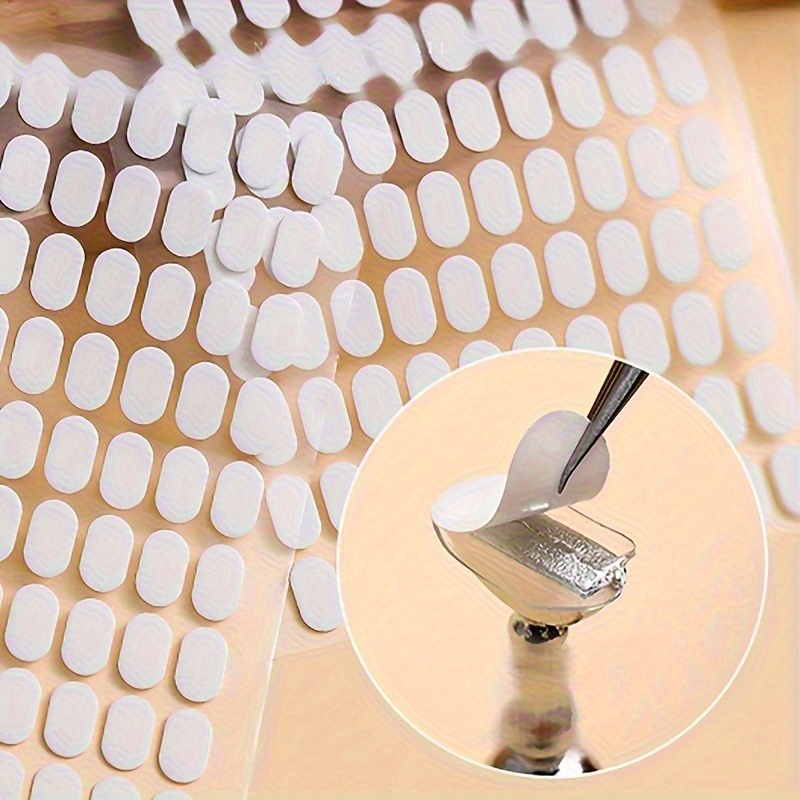Nail Art Viral - แผ่นกาวติดเล็บปลอม 2 ชิ้น, เทปกาวสองหน้าสำหรับติดปลายเล็บปลอม, สติ๊กเกอร์ใสสำหรับติดขาตั้งเล็บ
