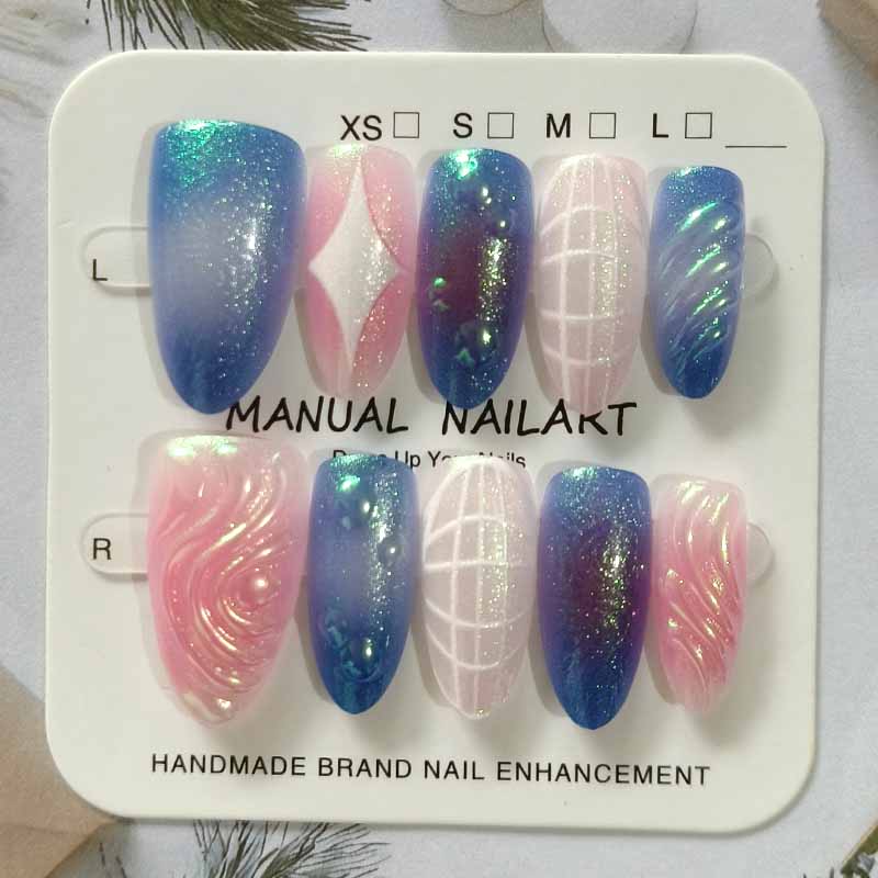 Nail Art Eye Cat - 10 ชิ้นประกาย Cat Eye สวมเกราะที่มีคุณภาพสูง 3D