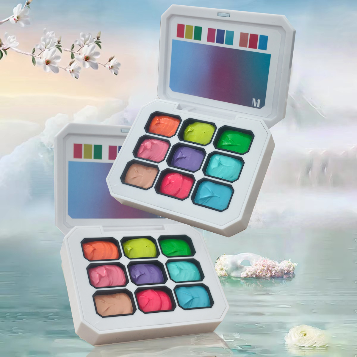 ยาทาเล็บเจล 9 สี 1 ชิ้น สำหรับ - Nail Art Halal บทวิจารณ์และราคา