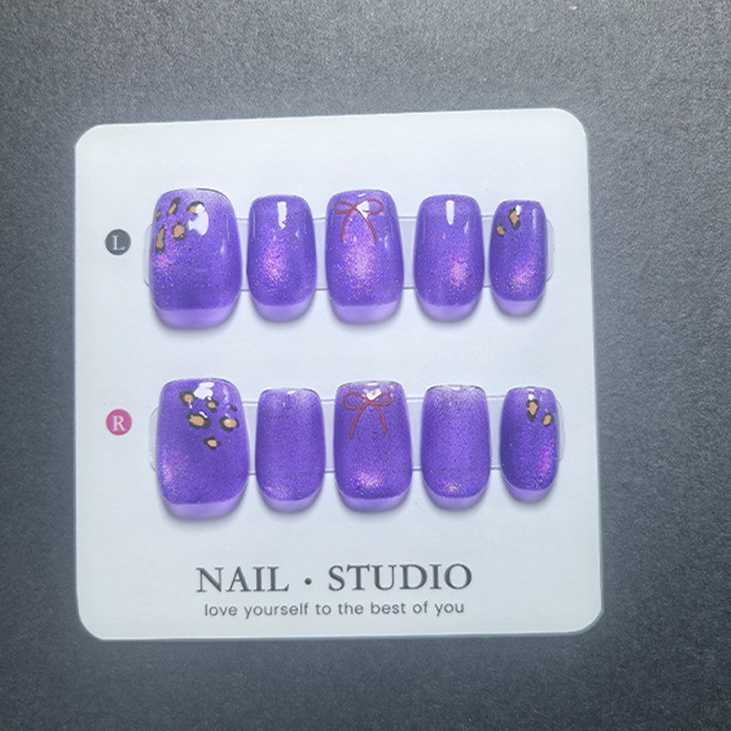 เล็บปลอมแบบกดติดลายตาแมว 10 ชิ - Nail Art Eye Cat บทวิจารณ์และราคา
