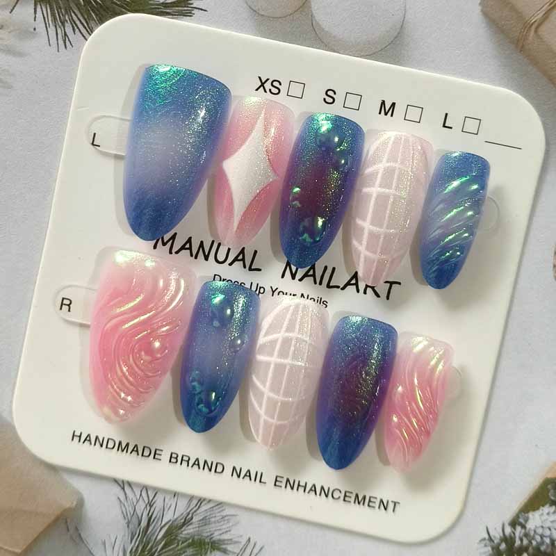 10 ชิ้นประกาย Cat Eye สวมเกราะ - Nail Art Eye Cat บทวิจารณ์และราคา