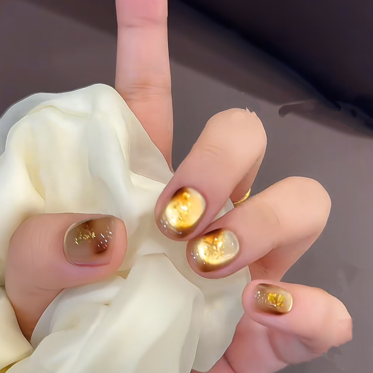 เล็บปลอมแบบกดติด 10 ชิ้น ทำมือ - Nail Art Full Cat Eye บทวิจารณ์และราคา