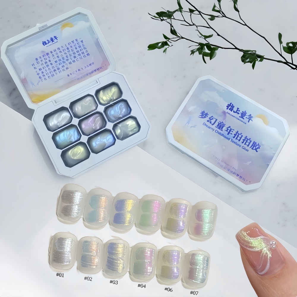 เจลทาเล็บ 9 สี รุ่นใหม่ ยอดนิย - Nail Art Halal บทวิจารณ์และราคา