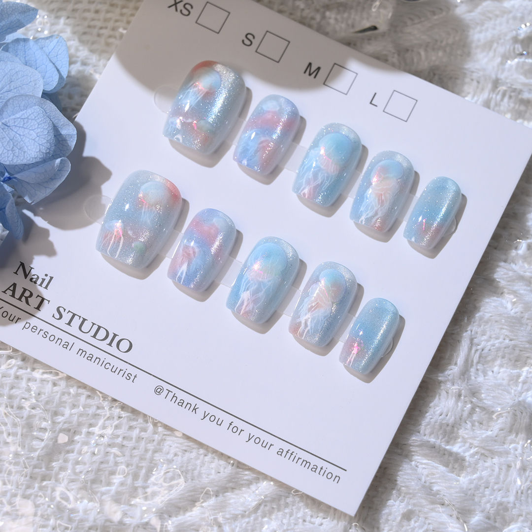10 ชิ้นหญิงสาว Dreamy ปลาหางแม - Nail Art Eye Cat บทวิจารณ์และราคา