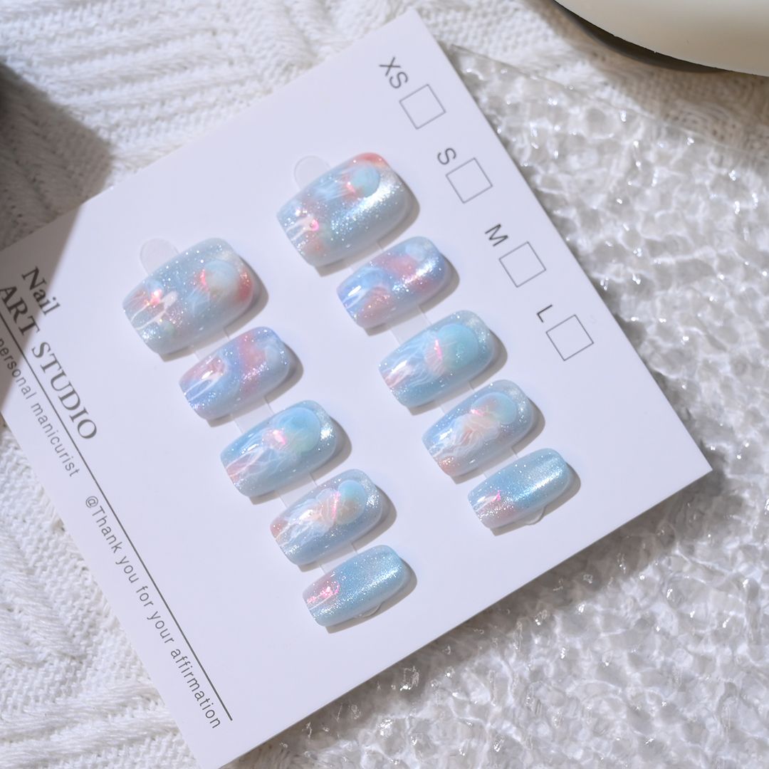 10 ชิ้นหญิงสาว Dreamy ปลาหางแม - Nail Art Eye Cat บทวิจารณ์และราคา