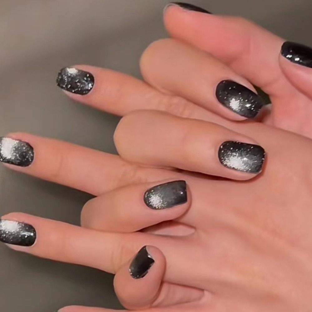 24 ชิ้น เล็บปลอมแบบกดติดลายตาแ - Nail Art Full Cat Eye บทวิจารณ์และราคา