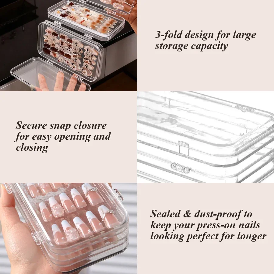 กล่องเก็บเล็บปลอมแบบพับได้ ป้อ - Nail Art Viral บทวิจารณ์และราคา