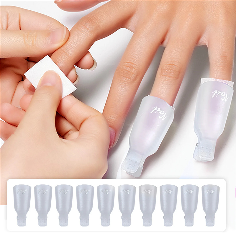 คลิปหนีบเล็บอะคริลิกพลาสติก 10 - Nail Art Halal บทวิจารณ์และราคา