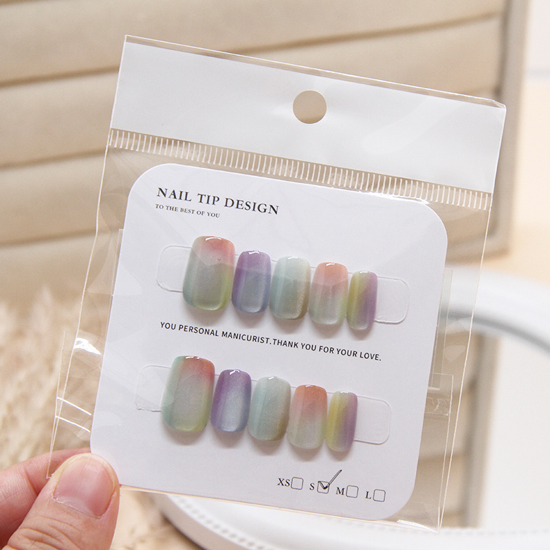 10 ชิ้นผู้หญิงแฟชั่นเก๋หลากสีแ - Nail Art Eye Cat บทวิจารณ์และราคา