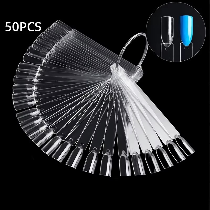 แท่งตัวอย่างเล็บ 50 แท่งพร้อมห - Nail Art Viral บทวิจารณ์และราคา
