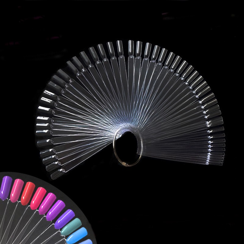 4 สี 50 ชิ้นเคล็ดลับเล็บปลอมเล - Nail Art Viral บทวิจารณ์และราคา