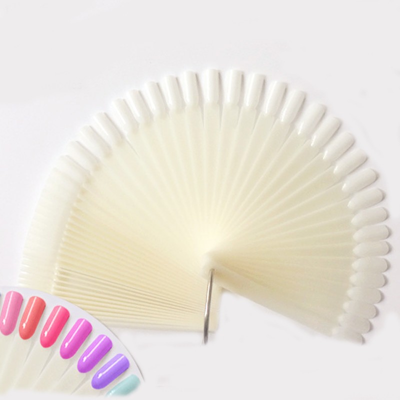 4 สี 50 ชิ้นเคล็ดลับเล็บปลอมเล - Nail Art Viral บทวิจารณ์และราคา